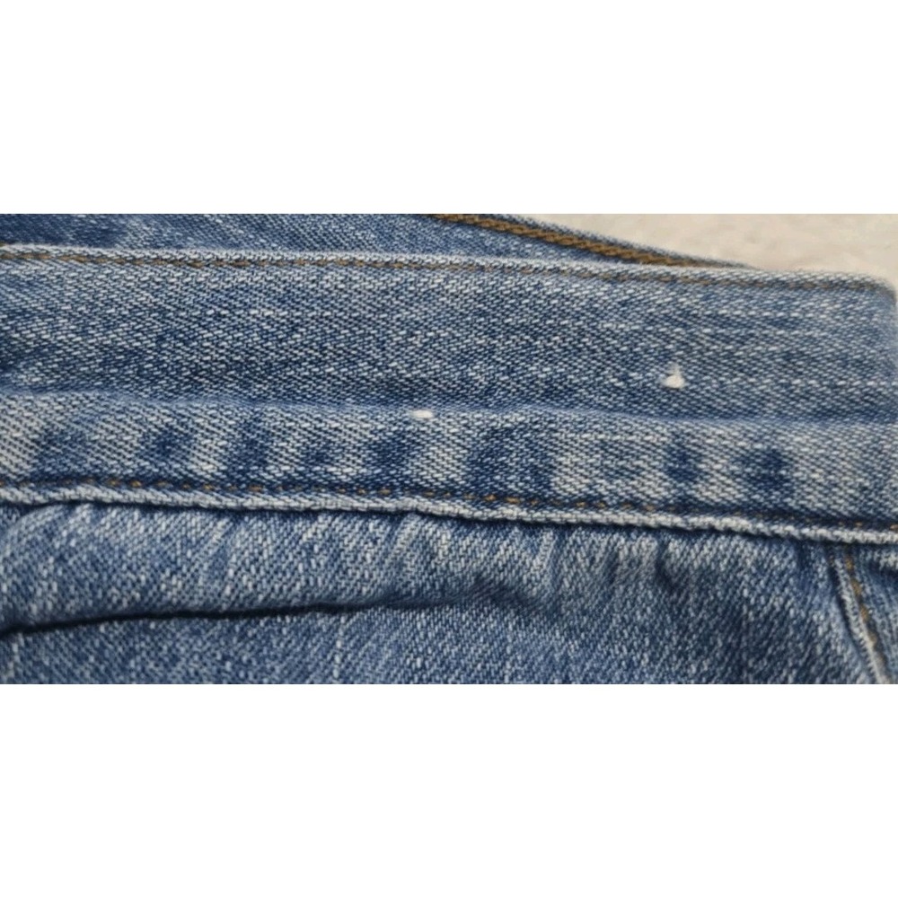 Vintage Y2K-era Faded Glory Denim Capris Sz 10 With Neon Rainbow Lace-up Ties - Picture 8 of 8